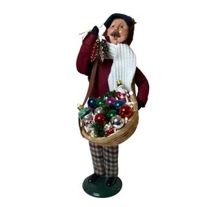 2004 Byers Choice Carolers Doll • Glass Ornament Vendor Signed / Dated